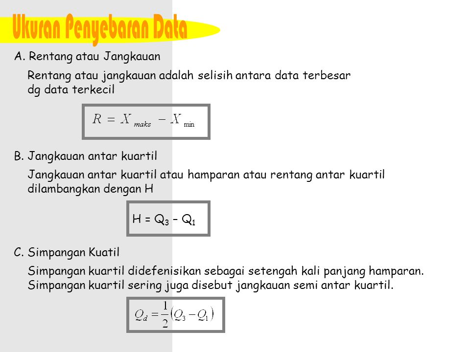 Rumus Hamparan Data Tunggal Wulan Tugas